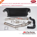 Mertop 06-10 VW GTI Jetta mk5 mk6 / Audi A3 fsi tsi 2.0T GEN2 Turbo Intercooler (Bar and plate type) Kit+3'' Catless Downpipe